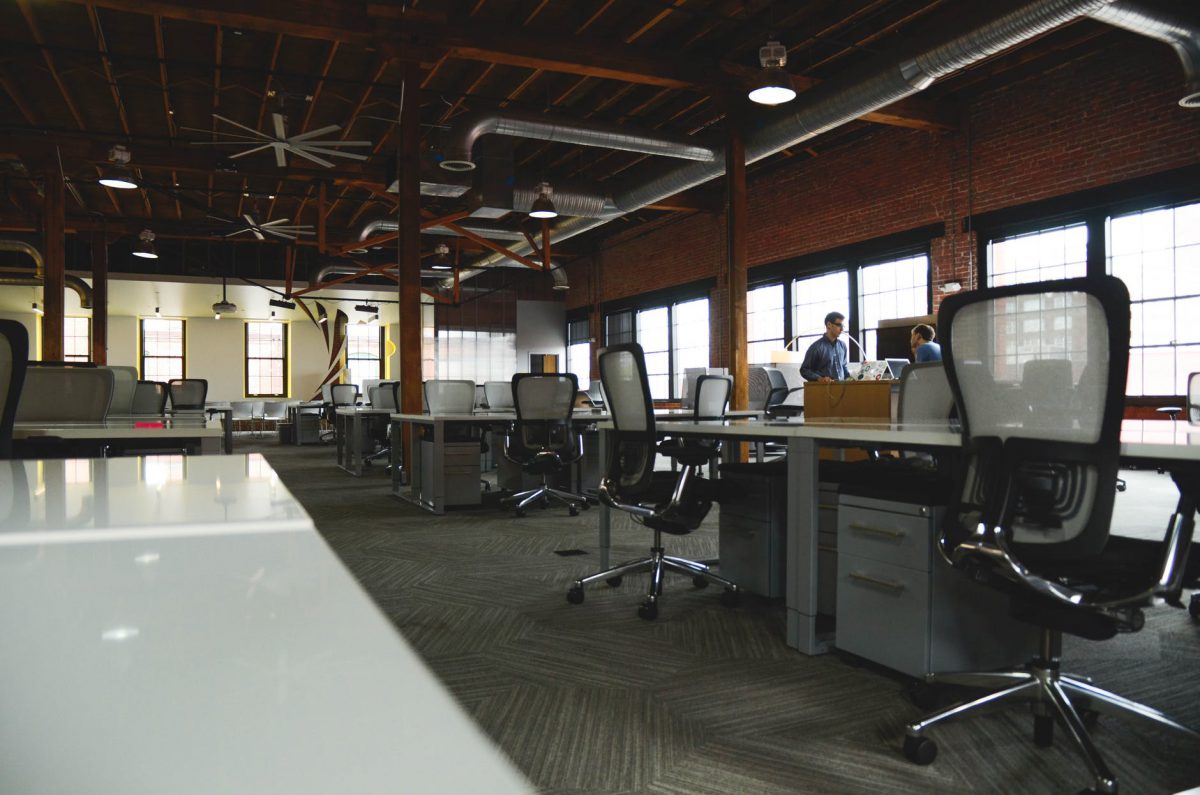 Workplace culture in an empty workplace